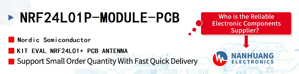 NRF24L01P-MODULE-PCB Nordic KIT EVAL NRF24L01+ PCB ANTENNA