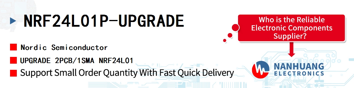 NRF24L01P-UPGRADE Nordic UPGRADE 2PCB/1SMA NRF24L01