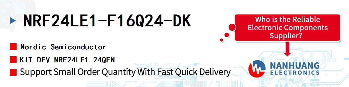 NRF24LE1-F16Q24-DK Nordic KIT DEV NRF24LE1 24QFN