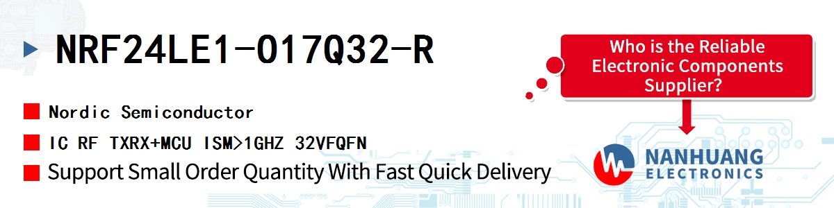 NRF24LE1-O17Q32-R Nordic IC RF TXRX+MCU ISM>1GHZ 32VFQFN