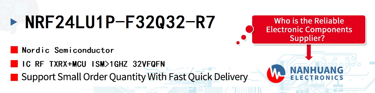NRF24LU1P-F32Q32-R7 Nordic IC RF TXRX+MCU ISM>1GHZ 32VFQFN