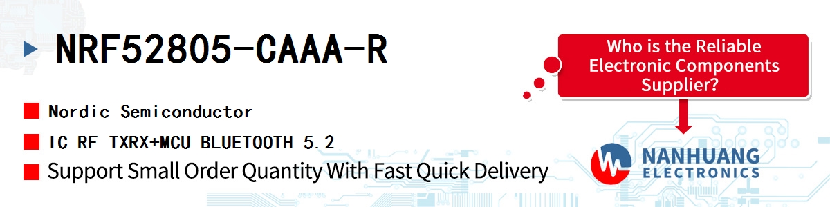 NRF52805-CAAA-R Nordic IC RF TXRX+MCU BLUETOOTH 5.2