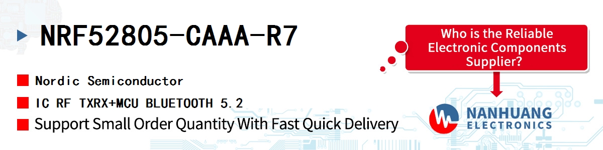 NRF52805-CAAA-R7 Nordic IC RF TXRX+MCU BLUETOOTH 5.2
