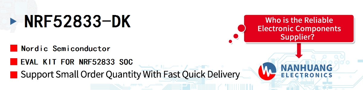 NRF52833-DK Nordic EVAL KIT FOR NRF52833 SOC