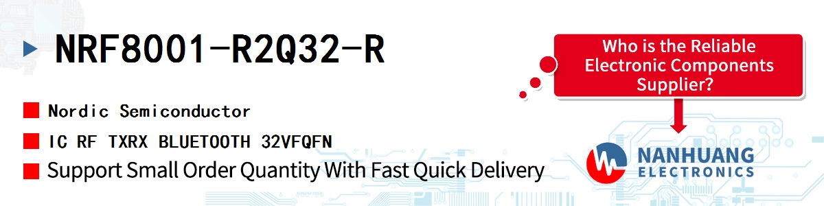 NRF8001-R2Q32-R Nordic IC RF TXRX BLUETOOTH 32VFQFN