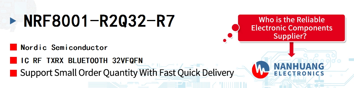NRF8001-R2Q32-R7 Nordic IC RF TXRX BLUETOOTH 32VFQFN