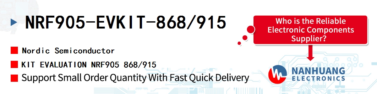 NRF905-EVKIT-868/915 Nordic KIT EVALUATION NRF905 868/915