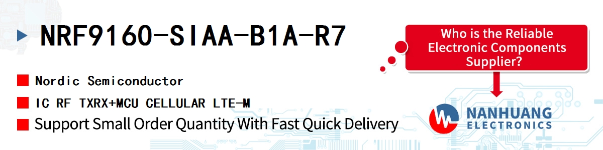 NRF9160-SIAA-B1A-R7 Nordic IC RF TXRX+MCU CELLULAR LTE-M