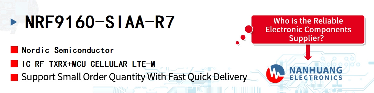 NRF9160-SIAA-R7 Nordic IC RF TXRX+MCU CELLULAR LTE-M