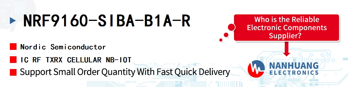 NRF9160-SIBA-B1A-R Nordic IC RF TXRX CELLULAR NB-IOT