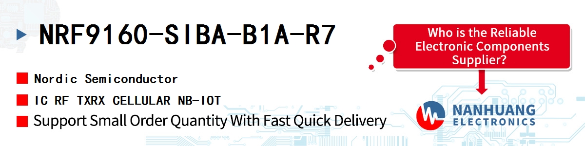NRF9160-SIBA-B1A-R7 Nordic IC RF TXRX CELLULAR NB-IOT
