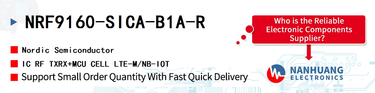 NRF9160-SICA-B1A-R Nordic IC RF TXRX+MCU CELL LTE-M/NB-IOT