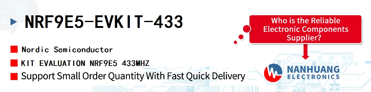 NRF9E5-EVKIT-433 Nordic KIT EVALUATION NRF9E5 433MHZ